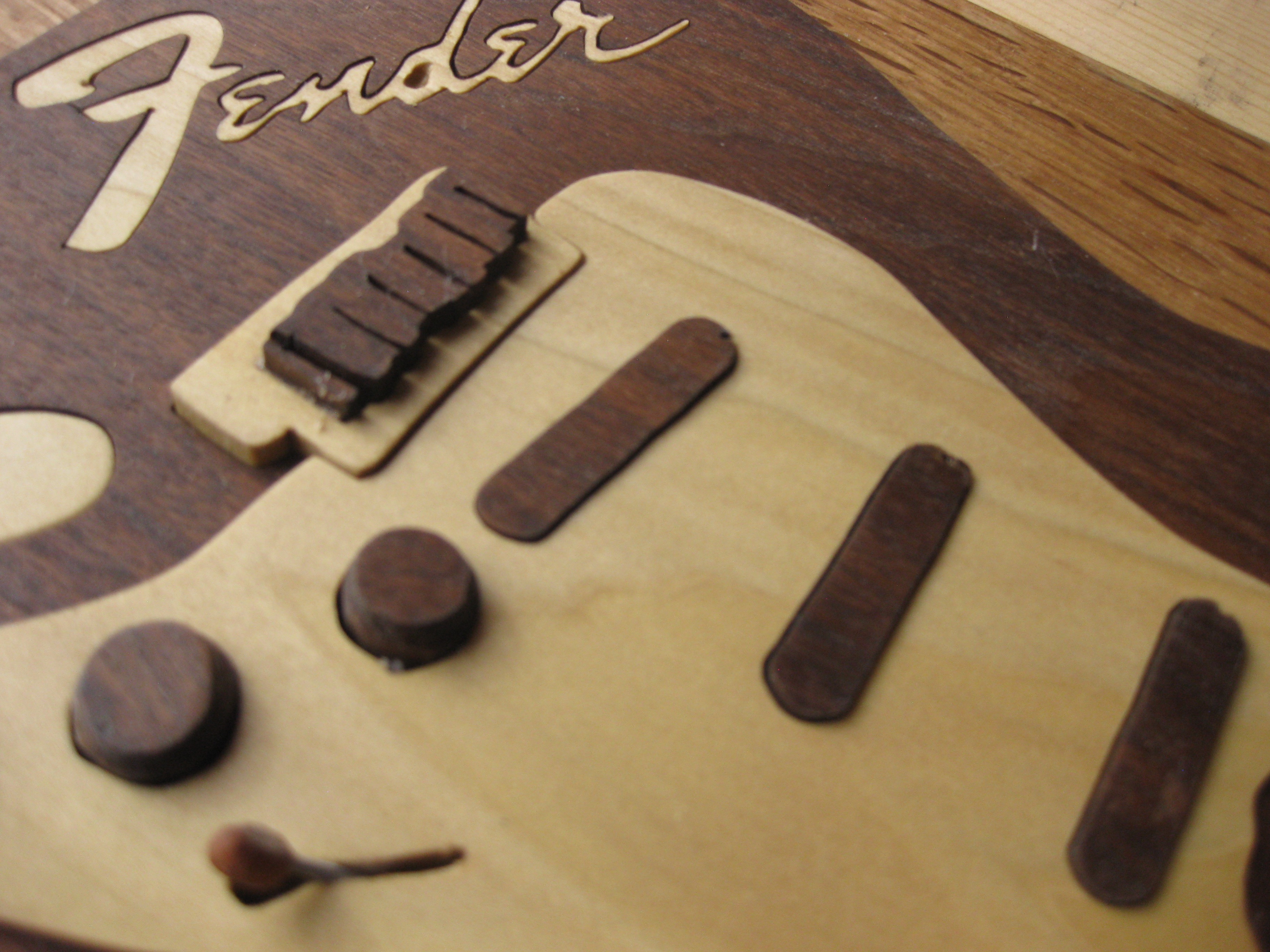 Close-up of Fender Guitar Art Puzzle